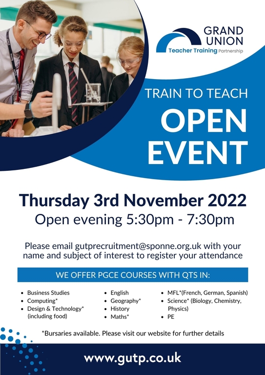 GUTP Open Evening Poster 03.11.22 