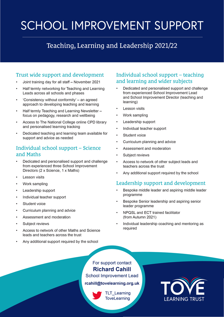 School Inprovement Support July 2021